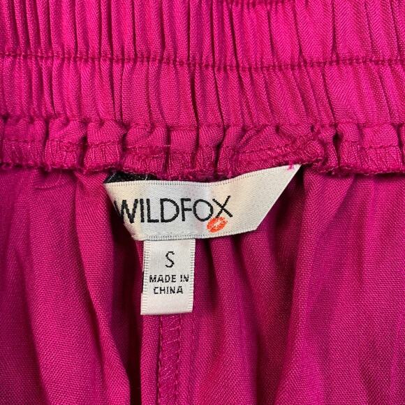 Wildfox Shorts Womens S Small Pink Lightweight Pockets Pull On Elastic Waistband - Picture 5 of 9